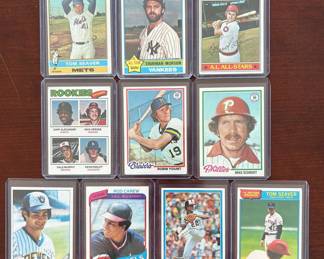 Vintage Baseball Cards. Dale Murphy Rookie, Seaver, Munson, Mike Schmidt and More