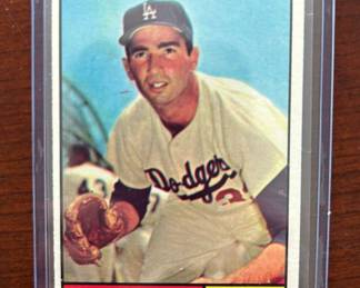 1961 Topps Baseball Card Sandy Koufax