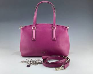 Kate Spade Pebbled Leather Abbott Handbag Kathy Van Zeeland FOB