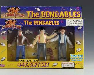 The Three Stooges The Bendables 1996 Gift Set