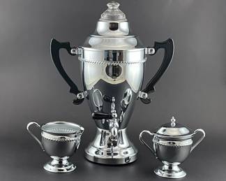 Art Deco AnchorWare Percolator Coffee Maker Service Set