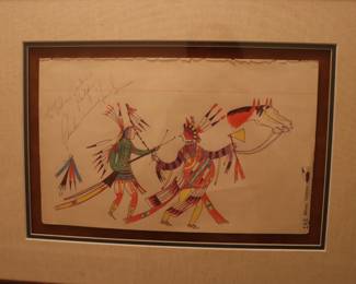 Brian Tepper Rainbow Hand   Original Drawing  Art 
