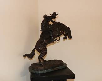 The Bronco Buster Bronze Sculpture by Fredrick Remington