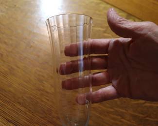 Champange Flutes & Wine Glass  Laurin Gold
by Gorham Crystal