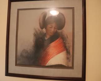 C. Beck Lithograph 
Study of an Asian Woman