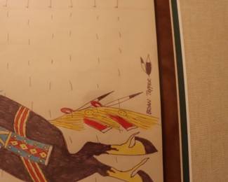 Brian Tepper Rainbow Hand   Original Drawing  Art 