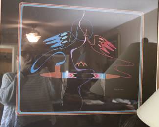 Burgess Roye Original PONCA Indian Art Signed