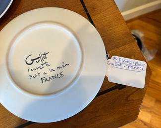 Marcel Guillot Bird Plates - Set of 8 -  France (8”),