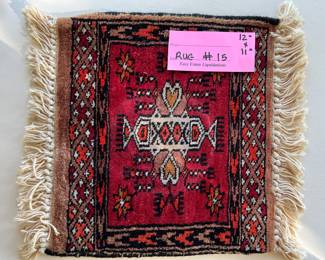 15.	BR1			MINI  RUG	 	  12” x  11”