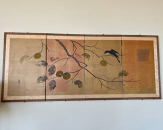 4 Panel Oriental Artwork