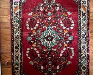 RUG #2.	FRONT DOOR		  38”  x  27”
		100% wool pile - Hand Knotted in Iran