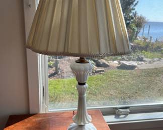 Milk Glass Lamp