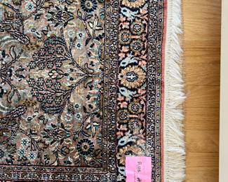 13.	BR2	SILK		RUNNER		127” x  30”	
	Certified Carpet of 100% Natural Silk Pile-Made in India-
	Central Silk Board Govt. of India New Delhi