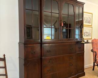 Beautiful vintage china cabinet secretaire  by Continental Furniture of North Carolina...