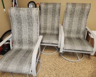 Qty 4 sling patio chairs
