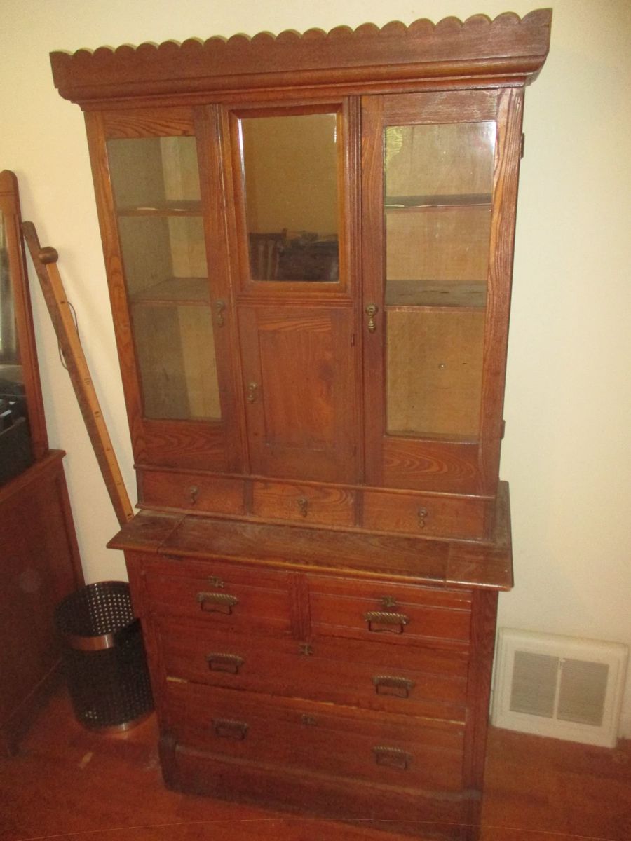 oak secretary desk antique
