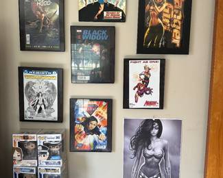 Framed comic books
