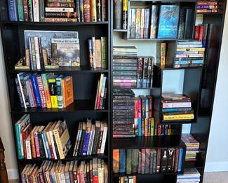 Bookcase and books