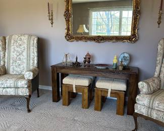 circa 1976 living room furniture oak sofa babble with matching stools