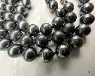 Pearl Necklace with Sterling Silver Clasp
