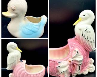 (3) MCM Animal Figurines
