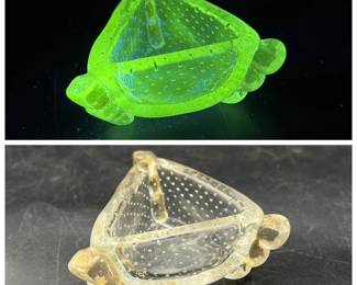 Murano Style Bullicante "Controlled Bubble" Dish
