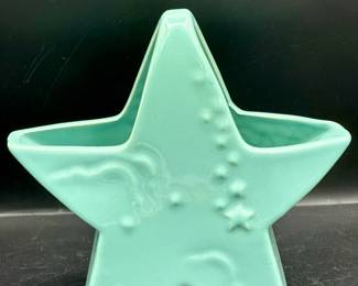 Abington Pottery Star Planter With Sticker
