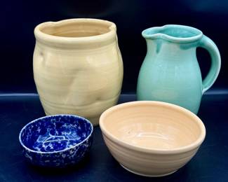 (4) Signed Pottery Pieces

