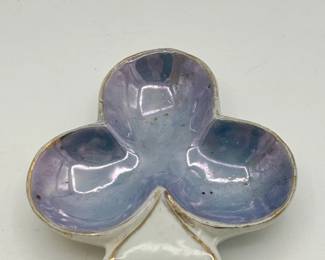 Iridescent Club Spoon Rest Stamped “Germany”
