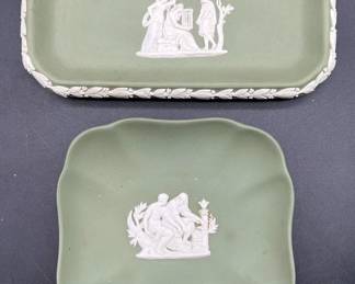 (2) Wedgwood Jasperware Jewelry Dishes
