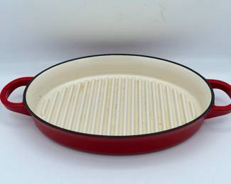 Coated Cast Iron Grill Pan
