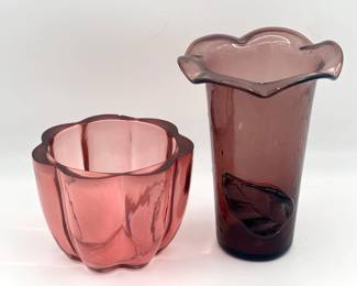 Amethyst & Pink Vases
