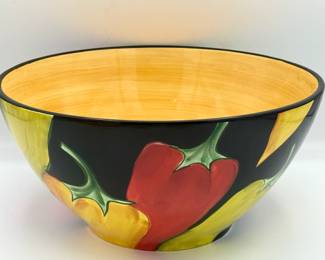 Clay Art Hand Painted Stone Lite Clay Bowl
