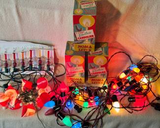 Older Christmas Lights Lot Feat. Bubble Lights
