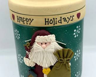 Ceramic Santa Cookie Jar
