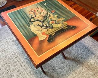 Exotic Blossoms Folding Table
