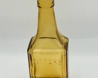 Amber Glass Wheaton Bitters Bottle
