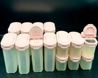 (14) Vintage Tupperware Spice Jars
