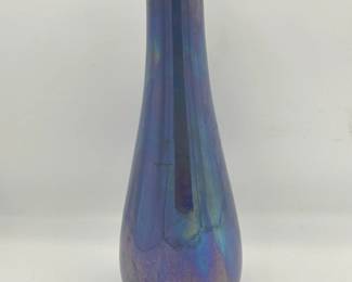 11.5” Iridescent Blue/Purple Vase

