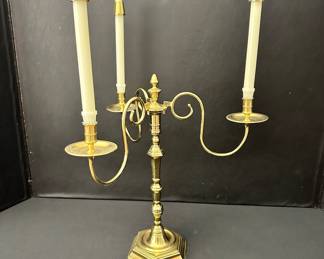 Brass candelabra 