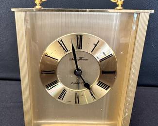 Seth Thomas Pembrooke brass quartz desk clock