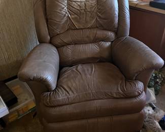 Leather recliner
