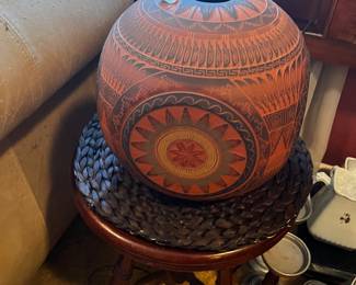 Vintage seasonal sides Utah Indian pottery.  Shows each season the side. Really cool piece