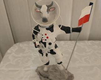 Cow on the moon  - He did not jump over it