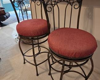 Pair of Swivel Bar Stools