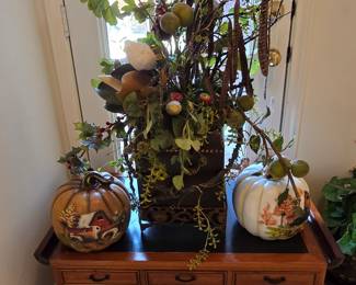 Trunk - Fall Decor- Artificial Arrangement 