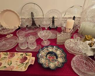 Crystal Serving Pieces 