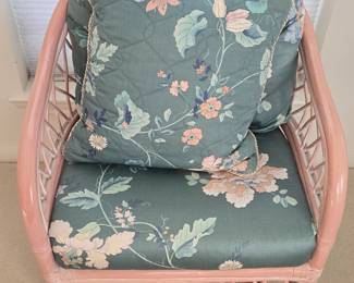 Pink Wicker Side Chair - We have 2