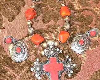 3 PC. Necklace and Earrings Set