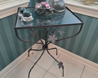 Glass Top Side Table